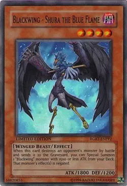 Blackwing - Shura the Blue Flame - RGBT-ENPP2 - Super Rare - Limited Edition LP - Image 1