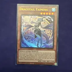Yugioh Dracotail Faimena JUSH-EN002 Collector’s Rare 1st Edition NM - Image 1