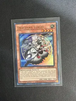 Yu-Gi-Oh! Justice Hunters - Dracotail Lukias 1st Edition JUSH-EN001 Ultra Rare - Image 1