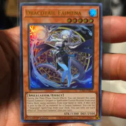 Yu-Gi-Oh! Dracotail Faimena JUSH-EN002 1st Edition Holo Ultra Rare - Image 1