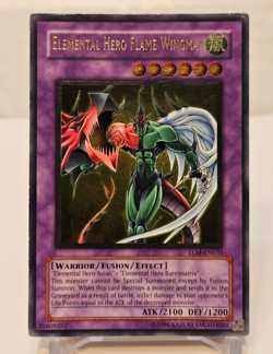 Ultimate Rare Elemental Hero Flame Wingman TLM-EN035 Unlimited Yugioh 1043 - Image 1