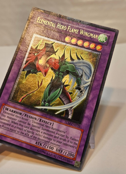 Ultimate Rare Elemental Hero Flame Wingman TLM-EN035 Unlimited Yugioh 1043 - Image 4