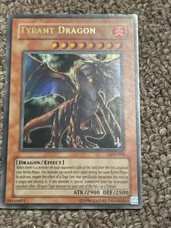 Tyrant Dragon LOD-034 Legacy of Darkness Unlimited Edition Ultra Rare Yu-Gi-Oh! - Image 1