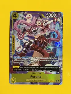 Perona - OP14-111 (Alternate Art) One Piece The Azure Sea's Seven Foil English - Image 1