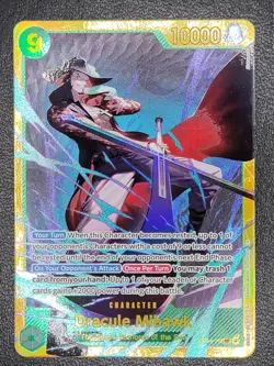 One Piece OP14-119 Azure Sea's Seven Dracule Mihawk Gold SEC - Image 1