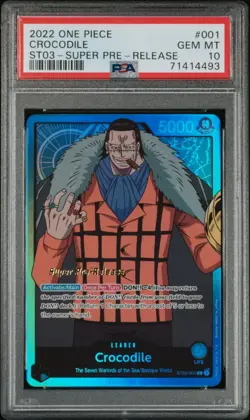 Crocodile - ST03-001 - PSA 10 - Super Pre-Release - English - One Piece - 519 - Image 1