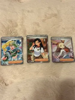 POKEMON - ENGLISH FULL ART TRAINER (SR) THREE CARD LOT - Image 1