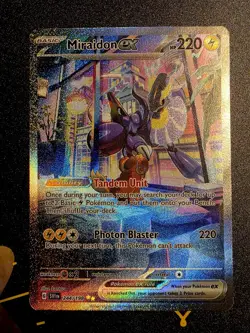 Miraidon EX 244/198 Secret illustration Rare Holo Pokemon Card Mint Possible 10 - Image 1