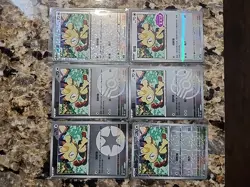 Pokemon TCG Exclusive Chinese Gem Vol.3 Meowth CBB3C Set of 6 Holo Cards Combo - Image 1