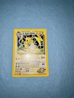 Lt. Surge's Raichu 11/132 Gym Challenge Holo Pokemon TCG 2000 Card Mint - Image 3