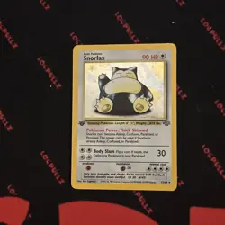 Pokemon 1999 Jungle Snorlax Holo Rare Card 11/64 1st Edition - Image 1