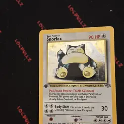 Pokemon 1999 Jungle Snorlax Holo Rare Card 11/64 1st Edition - Image 2