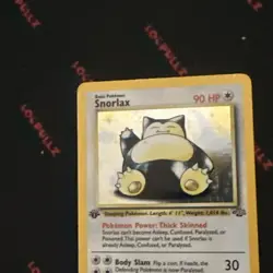 Pokemon 1999 Jungle Snorlax Holo Rare Card 11/64 1st Edition - Image 3