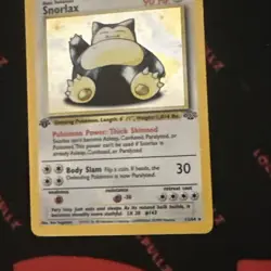 Pokemon 1999 Jungle Snorlax Holo Rare Card 11/64 1st Edition - Image 4