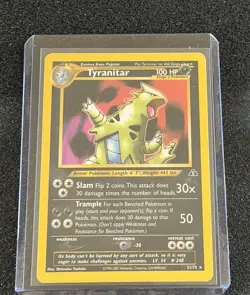 Neo Discovery Tyranitar 3/75 Vintage Pokemon Card WOTC Non Holo - Image 1