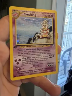 Slowking 14/111 - SWIRL Pokemon TCG Neo Genesis 1st Edition Holo Rare Card WOTC - Image 3