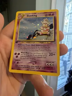 Slowking 14/111 - SWIRL Pokemon TCG Neo Genesis 1st Edition Holo Rare Card WOTC - Image 5