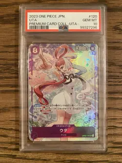 One Piece PSA 10 OP02-120 Uta Alternate Art Japanese Uta Premium Card Collection - Image 1