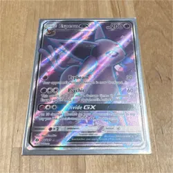 Pokemon Espeon GX 140/149 SM Base Set Full Art Ultra Rare Holo 200HP TCG Card - Image 1