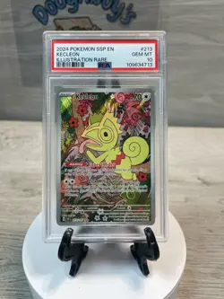2024 Pokemon Surging Sparks 213 Kecleon Illustration Rare PSA 10 Card GEM MINT - Image 1