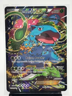 Pokemon TCG Venusaur EX Black Star Promo Full Art Holo Card XY123 - Image 1