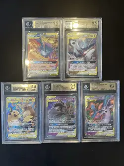 BGS 9.5 Pokemon Card Japanese TAG TEAM GX RR 5Card Set Bulk SUN & MOON - Image 1
