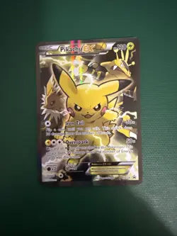Pokemon Pikachu EX XY124 Black Star Promo 2016 Holo Card TCG - Image 1