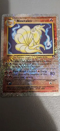 Ninetales Reverse Holo Rare Legendary Collection 17/110 2002 Pokemon TCG Card - Image 2
