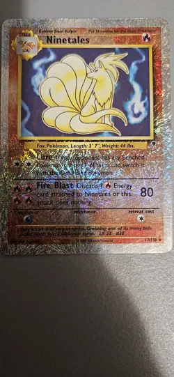 Ninetales Reverse Holo Rare Legendary Collection 17/110 2002 Pokemon TCG Card - Image 4