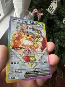 Eevee EX 174 & 173 Scarlet & Violet Promo Holo Card Prismatic Evolutions - Image 2