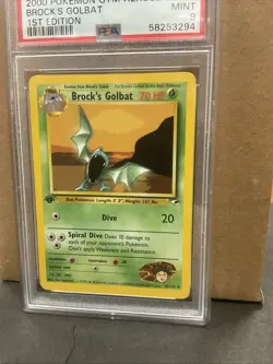 2000 Pokemon Gym Heroes 1st Edition Brock's Golbat 39/132 PSA 9 Mint Card Vtg - Image 2