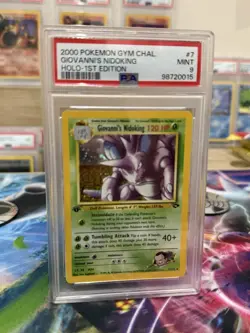 1st Edition Rare Giovanni's Nidoking Gym Challenge Holo Card 7/132 Pokemon TCG - Image 2