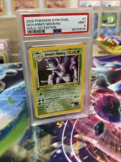 1st Edition Rare Giovanni's Nidoking Gym Challenge Holo Card 7/132 Pokemon TCG - Image 4