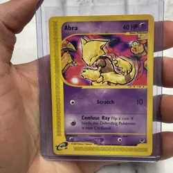 Abra 93/165 Pokemon Expedition Base Unlimited Ereader Vintage LP E-Reader Card - Image 1