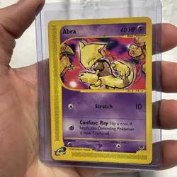 Abra 93/165 Pokemon Expedition Base Unlimited Ereader Vintage LP E-Reader Card - Image 2