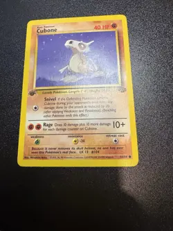 Pokemon TCG Cubone Jungle Card 50/64 Regular Common 1st Edition - Image 1