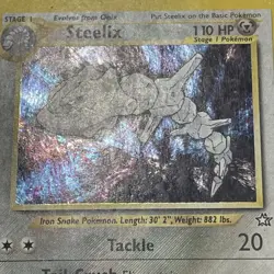 Steelix 15/111 Pokemon Neo Genesis Unlimited Holo Rare Card WOTC MP - Image 4