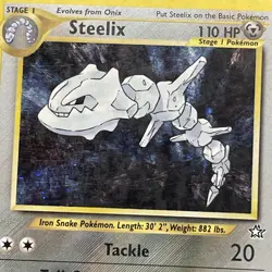 Steelix 15/111 Pokemon Neo Genesis Unlimited Holo Rare Card WOTC MP - Image 5