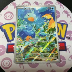 Pokemon TCG White Flare IR Ducklett Card 109/086 Scarlett & Violet English NM - Image 1
