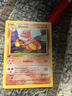 Charmeleon Pokemon Card German Base Set #4/17 1st Edition NM - Image 1