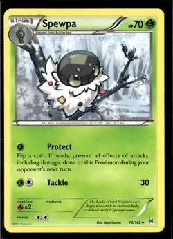 Pokemon Spewpa 14/162 BREAKthrough Non Holo Uncommon 2 Card Lot LP - Image 1