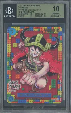2025 One Piece Promos JPN P110 Monkey D. Luffy Premium Card BGS 10 PRISTINE - Image 1