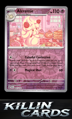 Reverse Holofoil Alcremie 065/142 Pokemon Rare SV07: Stellar Crown Card NM - Image 1
