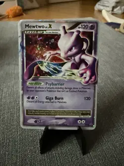 Pokemon Mewtwo LV.X Holo Card 2007-09 Diamond&Pearl Black Star Promos #DP28 LP - Image 1