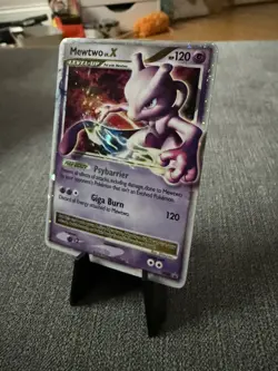 Pokemon Mewtwo LV.X Holo Card 2007-09 Diamond&Pearl Black Star Promos #DP28 LP - Image 3