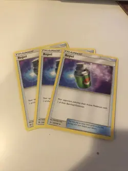 Repel 130/149 - Sun & Moon - Uncommon - Pokemon Card TCG X3 - Image 1