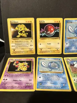 Vintage 90s Base Set 2 Pokemon card Lot Rare Electrabuzz Buzz Kadabra - Image 3