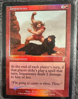 Impatience FOIL 7th Edition Red Rare MAGIC MTG CARD 197/350 - Image 1