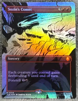 Mtg. Sozin's Comet. #309. Foil Borderless. Avatar: The Last Airbender. Nm - Image 1
