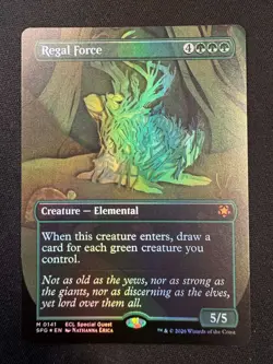 🌈 Regal Force (Borderless FOIL) Mythic MTG Special Guest Lorwyn Eclipsed - NM - Image 1